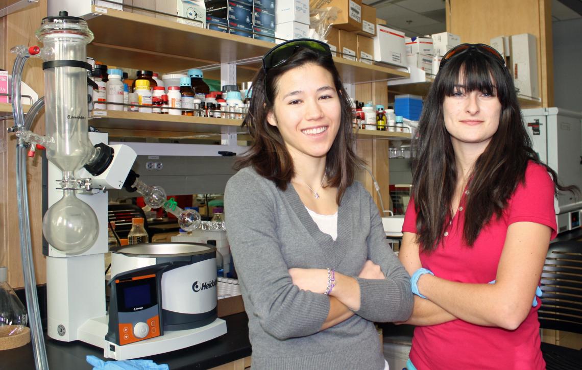 Sarah Leung and Xenia Kachur both graduated from the UA's Biomedical Engineering Graduate Interdisciplinary Research Program. Leung conducts preclinical research using nanoparticles to deliver medicines or detect abnormal cells. Kachur is chairwoman and